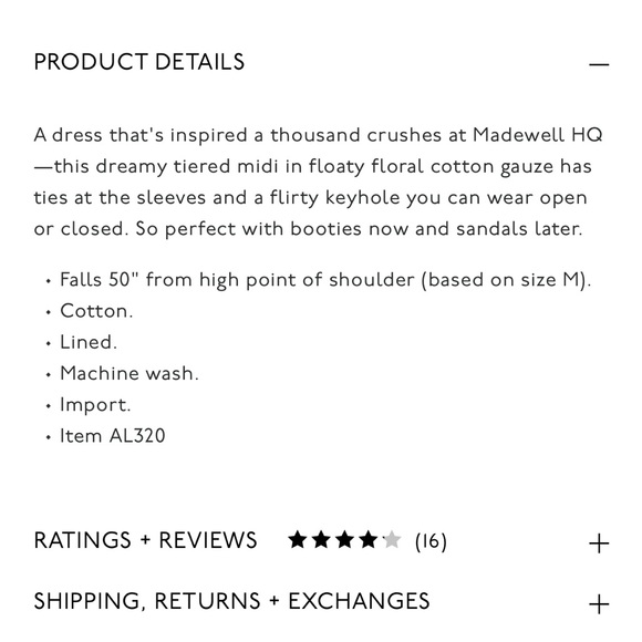 Madewell Tie-Sleeve Tiered Midi Dress in Calico Floral - Picture 8 of 8